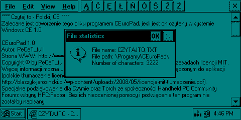 File statistics on CEuroPad File statistics on CEuroPad