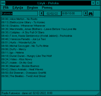 The main window of Liryk on Windows NT 3.51 The main window of Liryk on Windows NT 3.51
